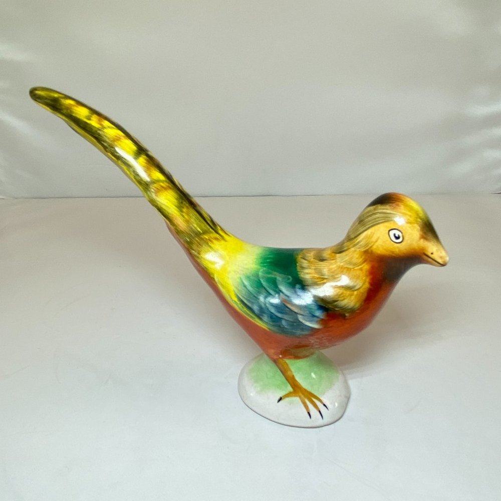 Ceramic Pheasant Bird Figurine from Hungary *read*